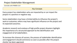 13.0 Project Stakeholder Management Overview | PPTX