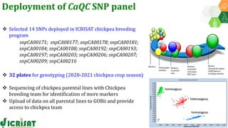 Research Program Genetic Gains (RPGG) Review Meeting 2021: Forward Breeding: tools and technologies for accelerating rate of genetic gain By Dr Manish Roorkiwal