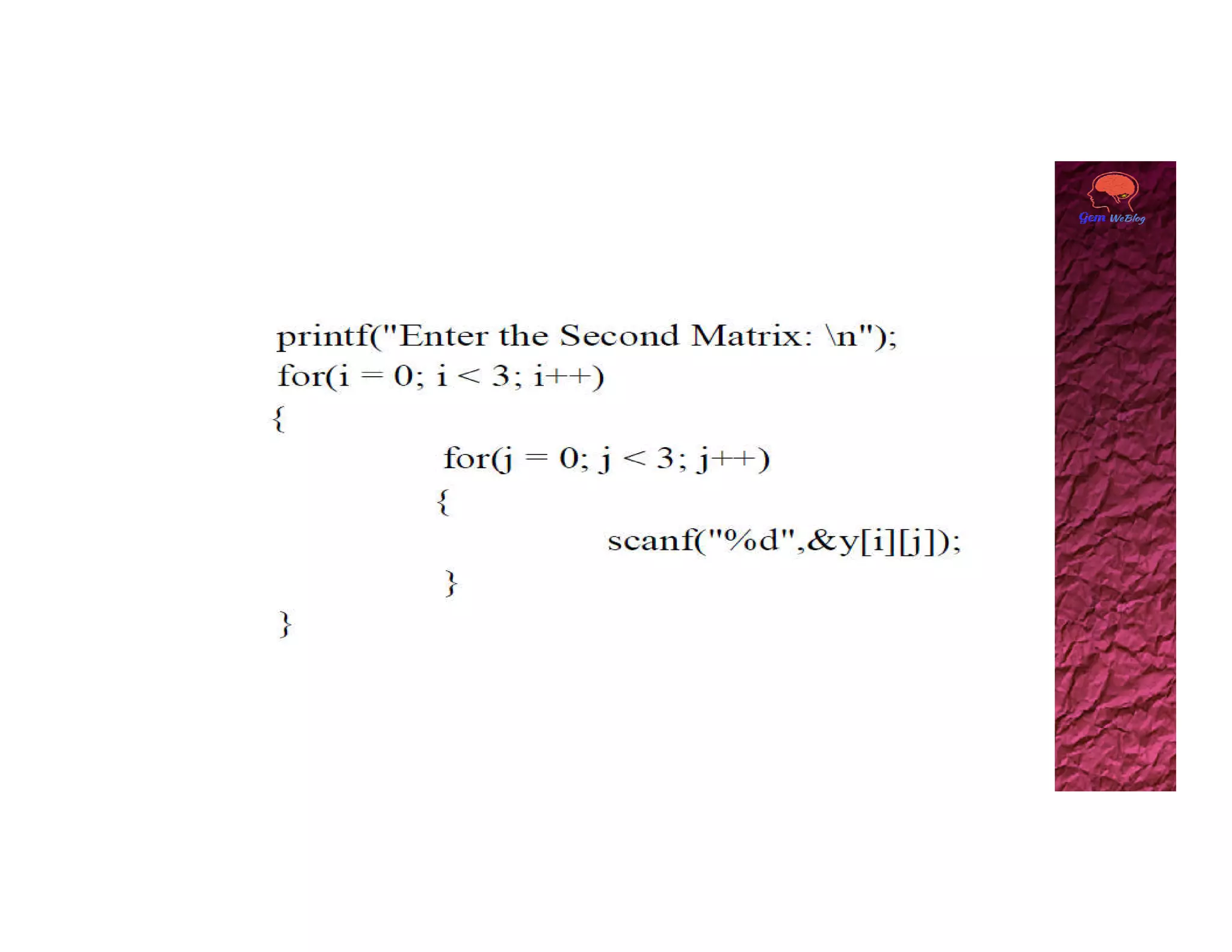 13. Pointer  and  2D array