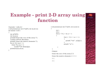 13. Pointer and 2D array | PPT