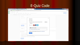 E-Quiz Code
 