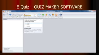 E-Quiz – QUIZ MAKER SOFTWARE
 