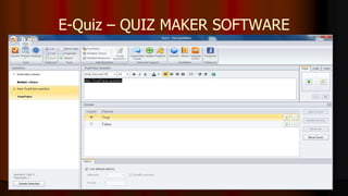 E-Quiz – QUIZ MAKER SOFTWARE
 