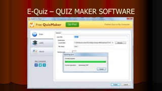 E-Quiz – QUIZ MAKER SOFTWARE
 