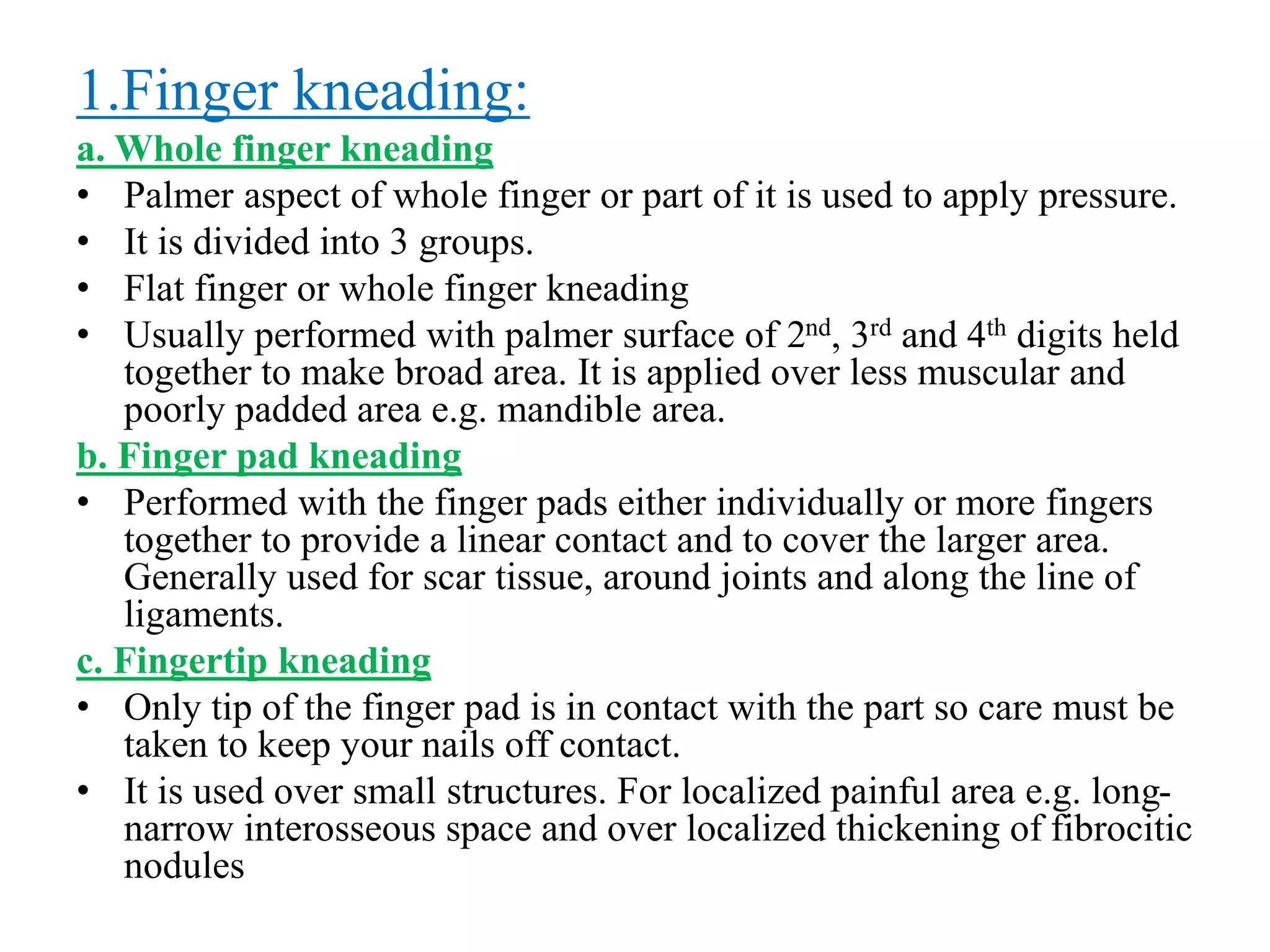 13 2 Different Types Of Massage Techniques Pptx Photo Inspiration