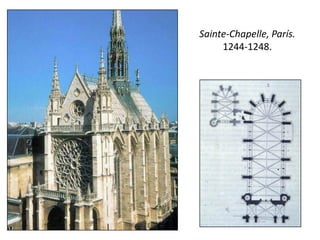 Sainte-Chapelle, París.
1244-1248.
 