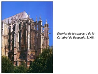 Exterior de la cabecera de la
Catedral de Beauvais. S. XIII.
 