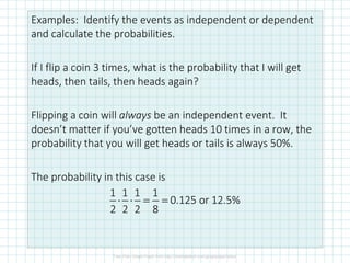 13.2 Independent & Dependent Events | PDF