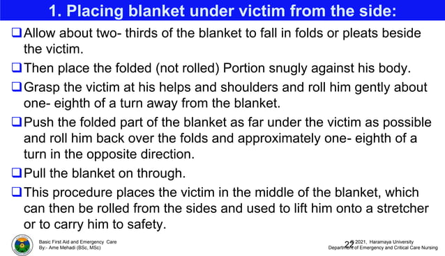 Emergency Rescue & Transfer.pptx | First Aid | Injuries