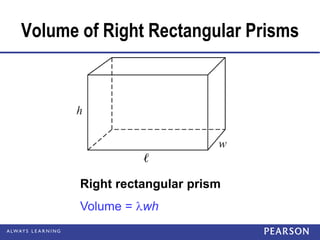Right Rectangular Volume Volumen and surface area presentation 13.04(1).ppt