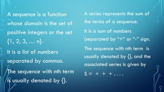 Sequence Function Math 13.sequences-and-series of pre calculuss | PPTX