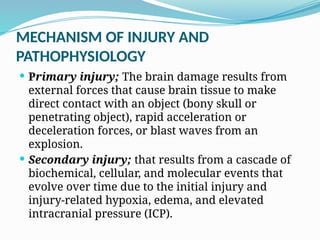Primary Injury 13. TBI.pptx traumatic brain injury neuro physical rehabilitation | PPTX