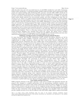 The Role of Community Health Workers in Bridging Gaps in Access to Care ...