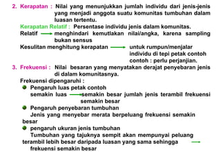 Rumus Inp 13. TEKNIK LAPANGAN DALAM EKOLOGI TUMBUHAN.ppt