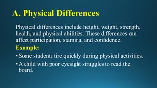 Individual Differences Exercise 13. Individual differences and the types of differences.pdf