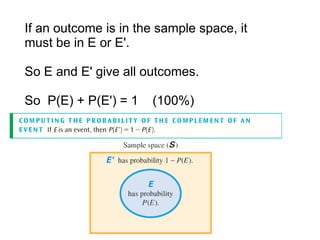 Understanding Complements, Unions, and Intersections in Probability | PDF