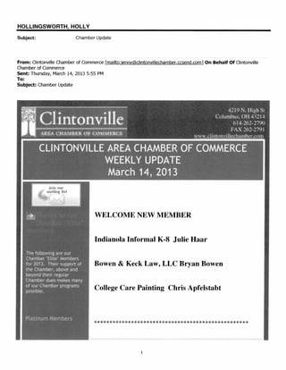 13.3.14 clintonville area chamber of commerce   it can wait