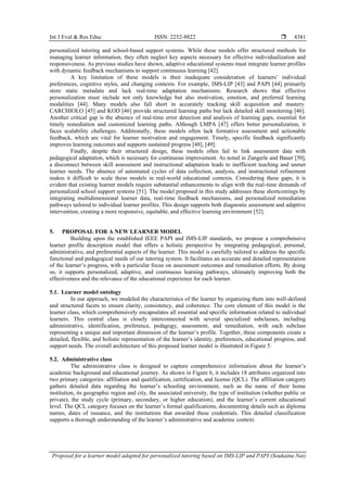 Proposal for a learner model adapted for personalized tutoring based on ...