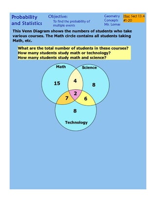 13 4 probability of multiple events concepts