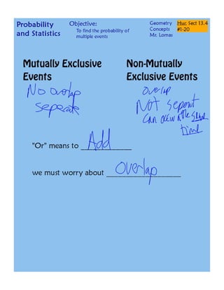 13 4 probability of multiple events concepts