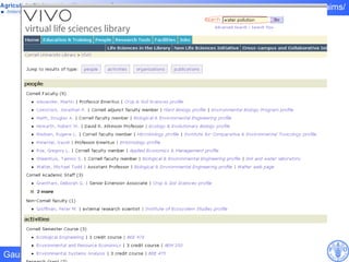 ViVo : Virtual Life Sciences Library  