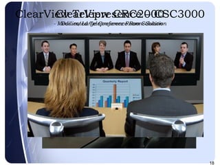 ClearView Telepresence – CSC3000 - Dedicated Telepresence Room Solution ClearView CRC2000 - Medium/Large Conference Room Solution 