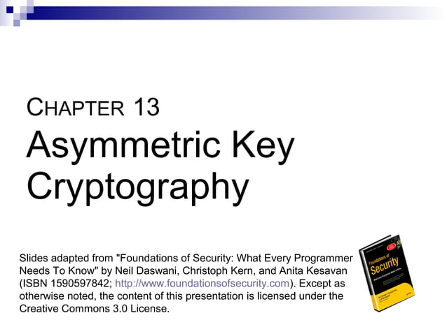 13 asymmetric key cryptography | PPT