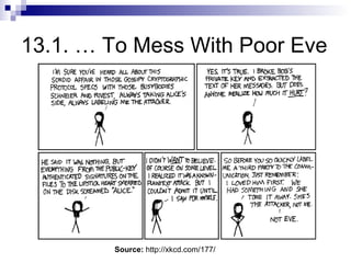 13.1. … To Mess With Poor Eve




        Source: http://xkcd.com/177/
 