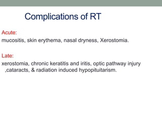 Ca Maxilla - Radiation Therapy | PPTX
