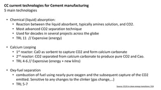 Carbon Capture for Cement Industry | PDF