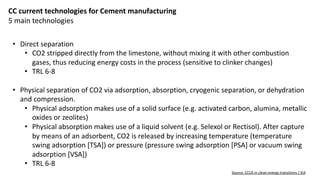 Carbon Capture for Cement Industry | PDF