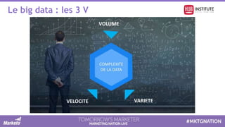 Le big data : les 3 V
 