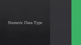 13- Data and Its Types presentation kafss | PPT