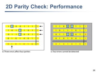28
2D Parity Check: Performance
 