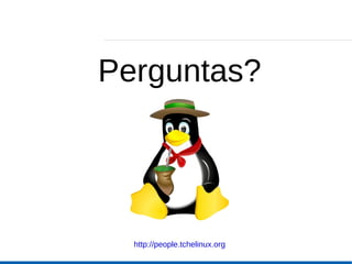 Perguntas?




  http://people.tchelinux.org
 