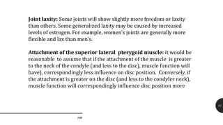 Laxity Example Diagnosis of temporomandibular disorders- Kelly | PPTX