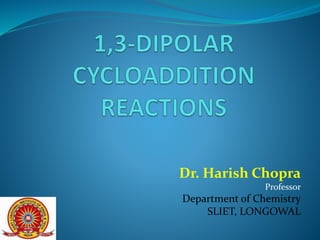 Dr. Harish Chopra
Professor
Department of Chemistry
SLIET, LONGOWAL
 
