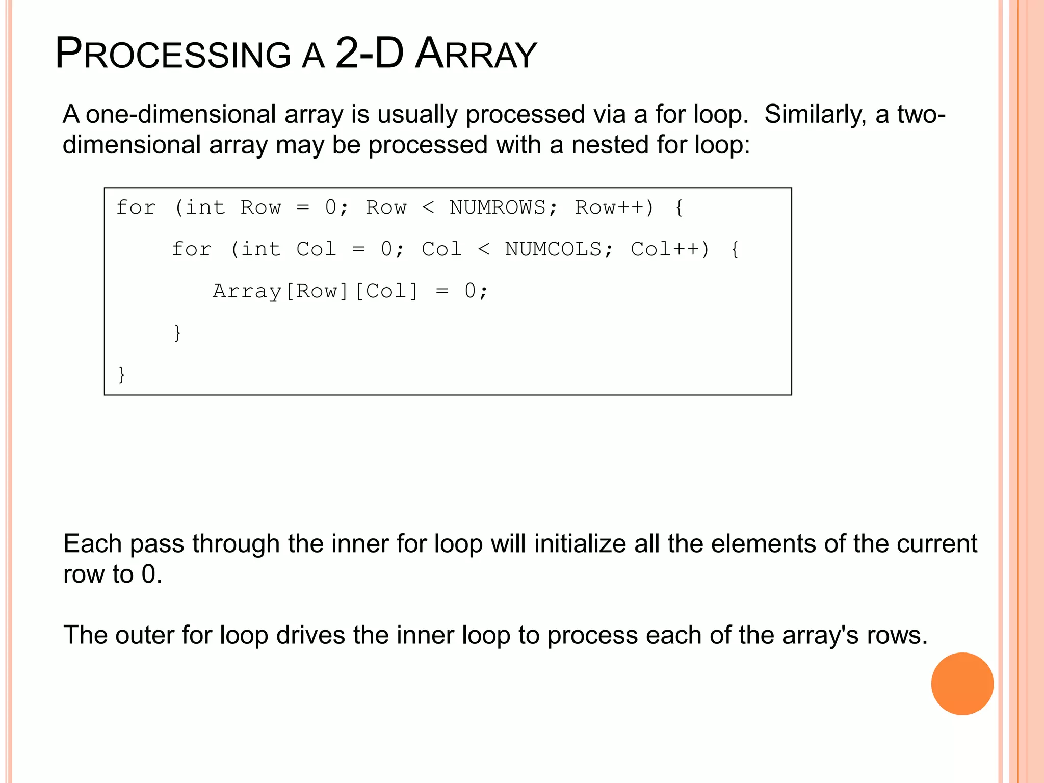 2- Dimensional Arrays | PPTX