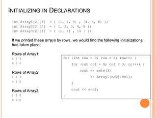 2- Dimensional Arrays | PPTX