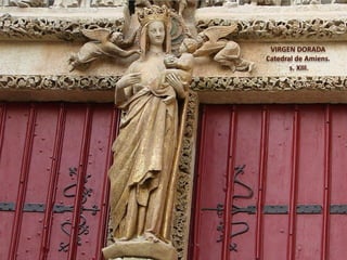 VIRGEN DORADA
Catedral de Amiens.
s. XIII.
 