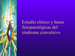 Estudio clínico y bases fisiopatológicas del síndrome convulsivo Depto. Fisio/Propéutica Dra.G.M.M. 