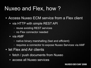 RIA front-ends: Flex, GWT integration in Nuxeo