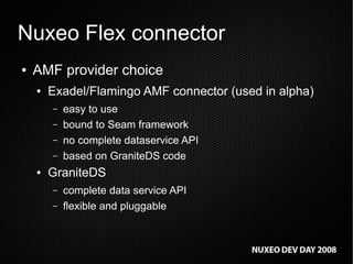 RIA front-ends: Flex, GWT integration in Nuxeo