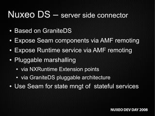 RIA front-ends: Flex, GWT integration in Nuxeo