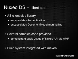 RIA front-ends: Flex, GWT integration in Nuxeo