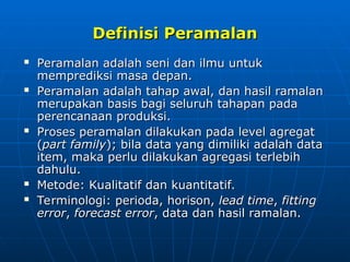 Manajemen Operational Materi forecasting Metode | PPT
