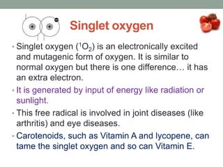 13. free radicals and antioxidants | PPTX