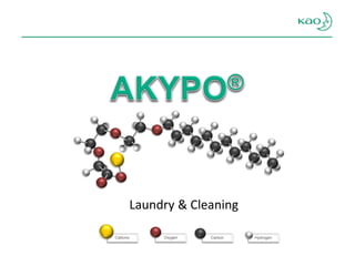 Oxygen 
Cationic 
Hydrogen 
Carbon 
Laundry & Cleaning  