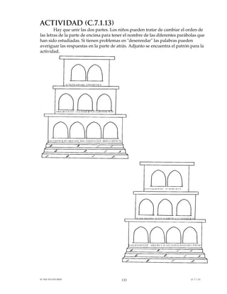 ACTIVIDAD (C.7.1.13)
        Hay que unir las dos partes. Los niños pueden tratar de cambiar el orden de
las letras de la parte de encima para tener el nombre de las diferentes parábolas que
han sido estudiadas. Si tienen problemas en "desenredar" las palabras pueden
averiguar las respuestas en la parte de atrás. Adjunto se encuentra el patrón para la
actividad.




                    SONBTNRAAEUIAM DBLEMRESAOR




            HILEGJPOORODI   OODSSSMCIILNOET DDIPSSSACAORE




      GBQUEEENRALANT MRLDASSOAVLD ESSDDUOORDE SIRELOCSIANTONE




                                                                                  BUEN SAMARITANO EL SEMBRADOR




                                                                            EL HIJO PRODIGO LOS DOS CIMIENTOS COSAS PERDIDAS




                                                                      EL GRAN BANQUETE   MALVADOS LOS DOS DEUDORES EL RICO INJUSTO




EL PACTO CON DIOS                                               133                                                      (C.7.1.13)
 