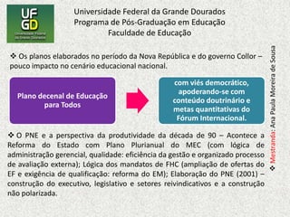 Marilia Fonseca - O projeto político pedagógico